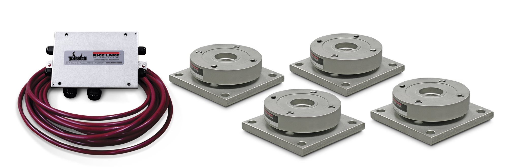 rice lake multi cell weigh module kit with 4 cells and junction box