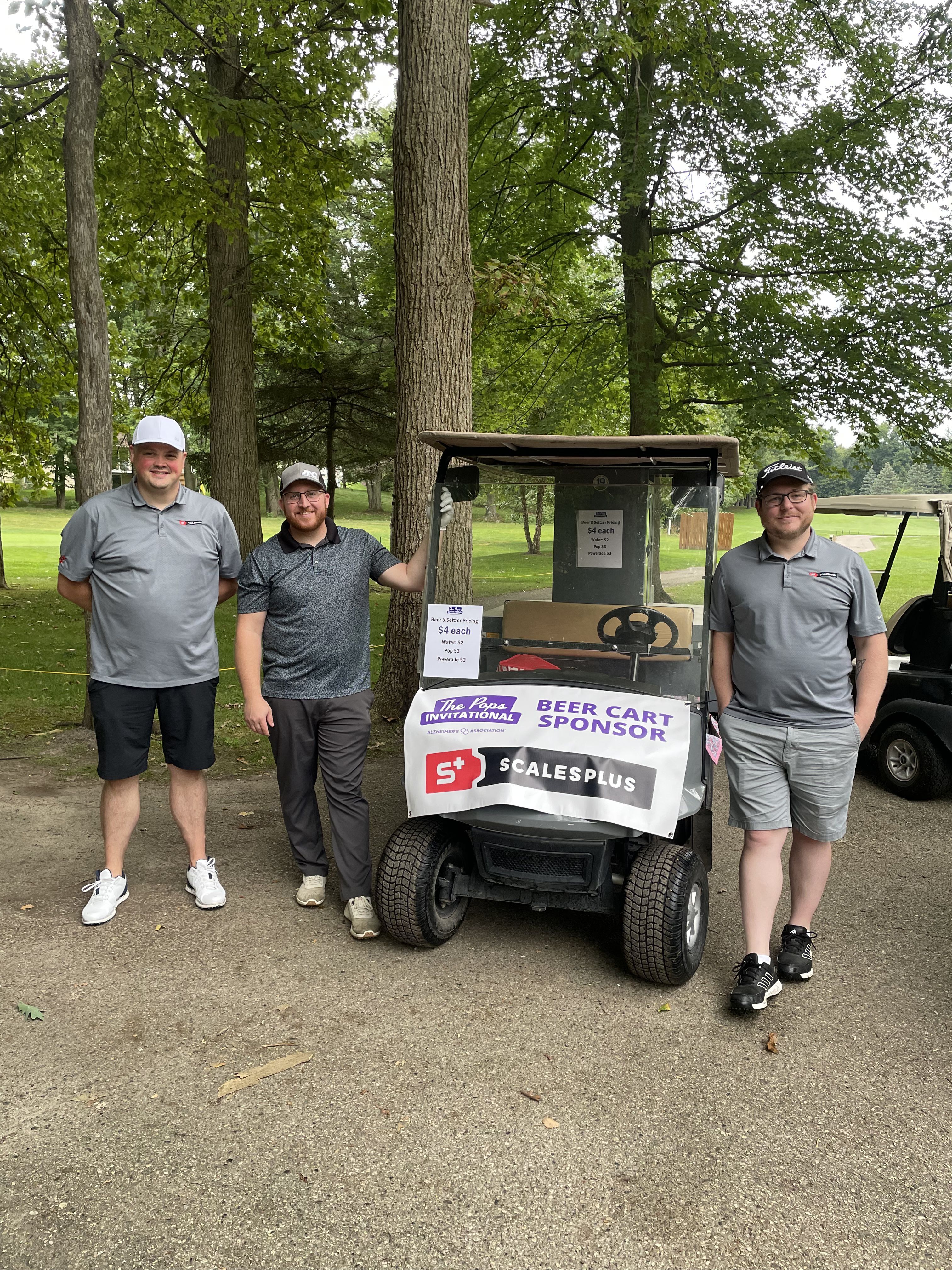 Scales Plus beer cart sponsor 